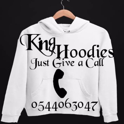 YES I'M KING HOODIES FROM MADINA ZONG JUNCTION IF YOU ARE IN NEED OF HOODIES JUST ONE CALL ON 0544063047 .MOTTO 64 ( THERE NOT)