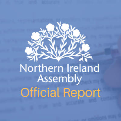 The Official Report of the Northern Ireland Assembly, known as Hansard, is the authoritative record of plenary and Committee proceedings of the @NIAssembly