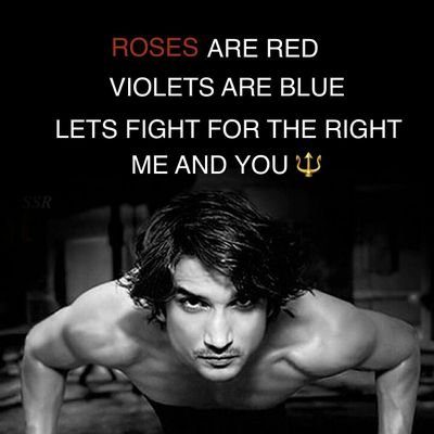 bala_ssr's profile picture. Blind fan and lover of Sushant Singh Rajput. I am here for him. and love all of SSRIANS,those who fight for SSR justice...
