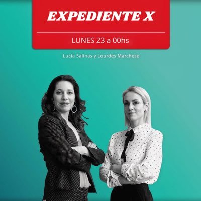 @salinaslucia - @marcheselourdes Lunes 23 a 00 hs - Radio Con Vos FM 89.9 Producción @mapaugrieco | Redes @vferreyra_ #ExpedienteX 📻