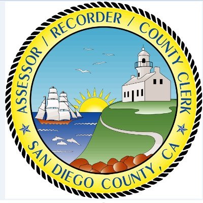 San Diego County Assessor / Recorder / County Clerk
https://t.co/uYY7ejy7sn
