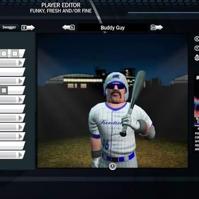 I'm not your buddy, guy. I'm just Buddy Guy. I am a first baseman currently playing for the Las Vegas Jokers of Big Head Baseball