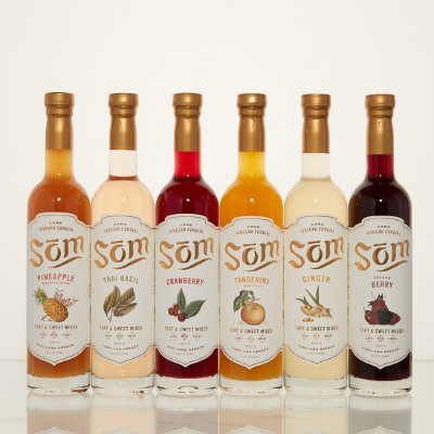 Som Cordials are alcohol-free cane vinegar flavors created by James Beard award-winning chef Andy Ricker. Sweet, tart, and bold to elevate any recipe. #drinkSom