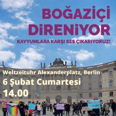 Berlin’de yaşayan bu topluluk, antidemokratik kayyum atamalarına karşı çıkar🌈 Berli̇n-Boğaziçi Solidaritätsgruppe Berli̇n-Bogazici Solidarity group