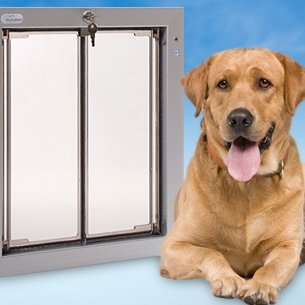 Plexidor Pet Doors Clearly the Best for quality, durability and performance. The ultimate pet door with sizes from cats to Great Danes