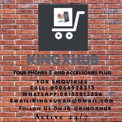 Your Phone, Accessories and Gadgets Plug
Fast 💨 Delivery 🚛 Anywhere in Nigeria
Active 24/7
https://t.co/rV4RbP7X1e
IG: kingxhub
Call: 09064928313