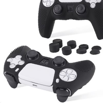 2 pack ps5 controller cover with 8 thumb grips for sale @3.99$ check amazon link below .