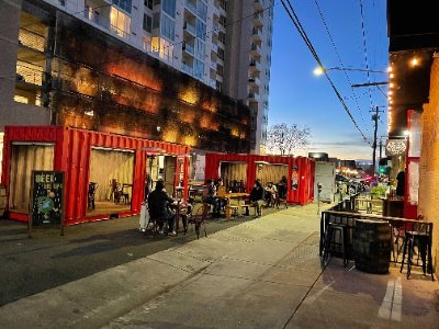 Federation Brewing is an Oakland craft brewery with an up-cycled shipping container beer garden outside and a quirky indoor taproom.