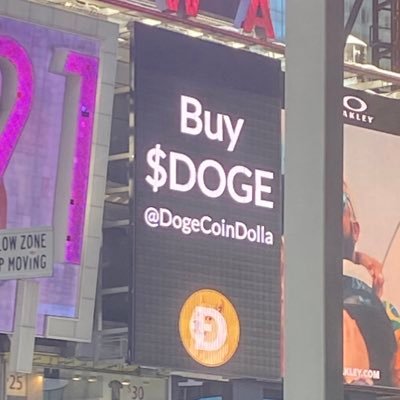 BUY #DOGECOIN TO THE MOON 🚀🚀 TIMESQUARE BILLBOARD FEB. 4TH