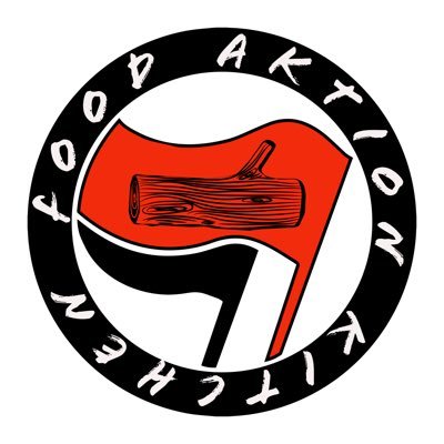 Anti-fascist kitchen Action. Out providing meals to those in need