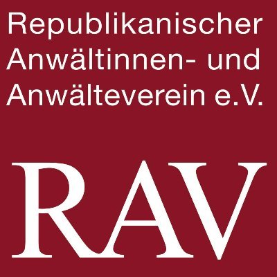 Republikanischer Anwältinnen- und Anwälteverein für Demokratie und Menschenrechte.
@rav-ev.bsky.social