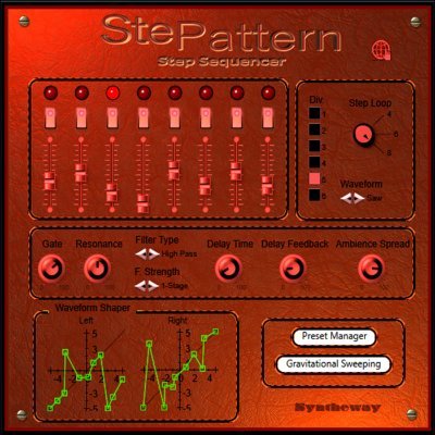 stepattern's profile picture. Stepattern by @Syntheway is a VST, VST3 and Audio Unit plugin pattern-based 8-step sequencer synthesizer to create polyphonic rhythmic and melodic sequences