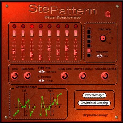 Stepattern by @Syntheway is a VST, VST3 and Audio Unit plugin pattern-based 8-step sequencer synthesizer to create polyphonic rhythmic and melodic sequences