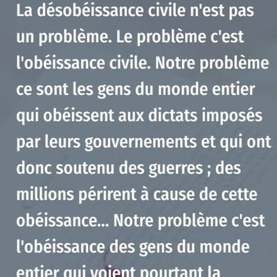 Dans un monde à l'envers il est fou d'être à l'endroit