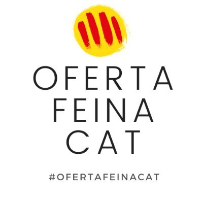 #OfertaFeinaCat Iniciativa altruista per difusió d'ofertes de feina a tot el territori català. Etiqueta'ns cada divendres a les 20h a Twitter.