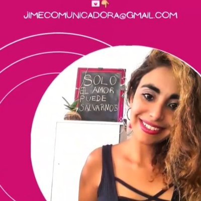 JIMENADIA's profile picture. #potenciatúvozcon@jimecomunicadora
💌jimecomunicadora@gmail.com💎