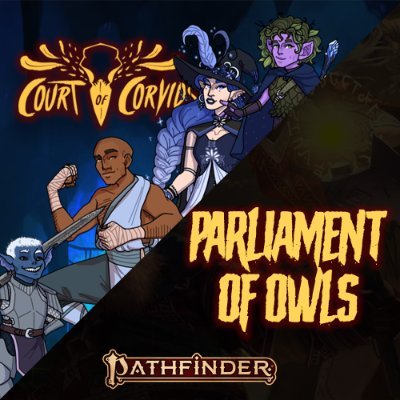 Court  of Corvids is a mix between True Crime and Fantasy. Where GM @indigoQT take real world Serial Killers and Cult Leaders and mixes them into an Actual Play
