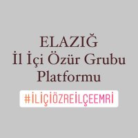 Elazığ İl İçi Özür Grubu Platformu (@ilici23) 's Twitter Profile Photo Elazığ İl İçi Özür Grubu Platformu (@ilici23) 's Twitter Profile Photo