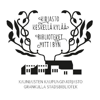 Kirjasto keskellä kylää, biblioteket mitt i byn, library in the heart of town! #kauniainen #grankulla #grani