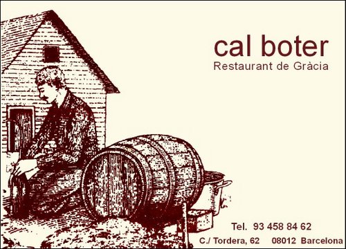 CalBoter's profile picture. La mejor cocina Catalana del Barrio de Gràcia. 
Best Catalan Cuisine in Gràcia's neighbourhood.
Follow us/Síguenos http://t.co/wNSq3IUSuO