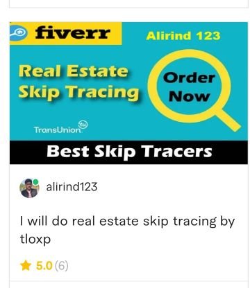 i am a skip tracer with 3 year experience  .i will provide you high accuracy .i used paid tools to skip trace LLC owner name.i can provide uou average 5-6 numb