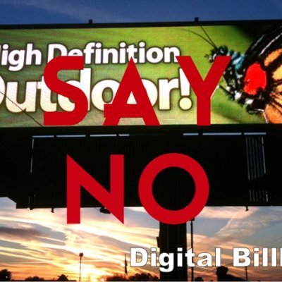 No Digital Billboards in SJ is working to inspire people who care about #SanJose to send the City Council the explicit message - No Digital Billboards!