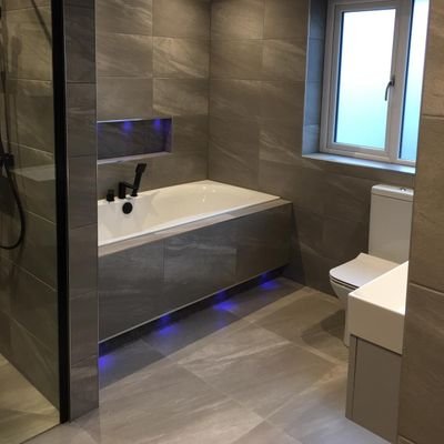 Wall & Floor Tiling, Wetrooms, Bathrooms, Carpentry & Kitchens. 30 years in the trade.