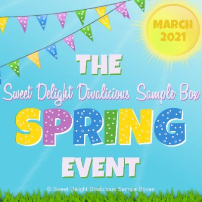 Sweet Delight Divalicious Sample Boxes. A seasonal box jam-packed with 10-15 (sometimes more) products.  Bath & body, jewelry/accessories, candles/melts, & more