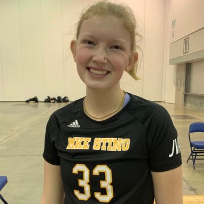 Milwaukee Sting Volleyball Club #33 17-White/Sussex Hamilton High School 2022 -6'0 MB
