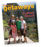 Family Getaways is a magazine dedicated to family travel. We are distributed to travel agents in the U.S. and cover all areas of multigenerational travel.