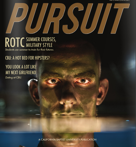 We are a student magazine at California Baptist University in Riverside, CA.