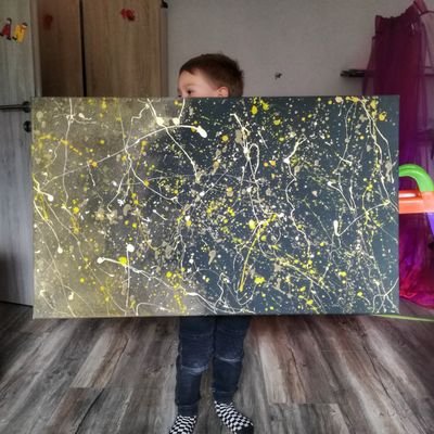 Tristan is 6 year old boy with Autism and talent to express himself through painting. As any proud dad I started posting the paintings.