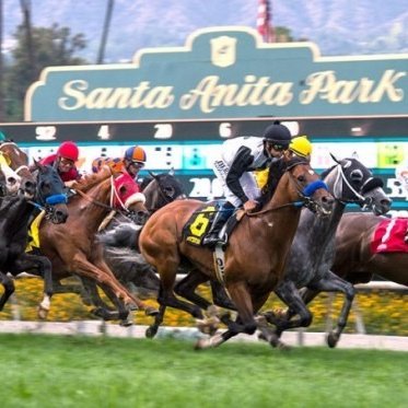 Here to support and congratulate the jockey's of Santa Anita Park