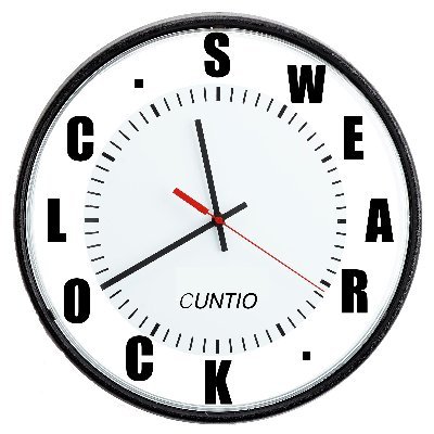 Do you want a rude time check once an hour? Then shit off and buy a watch. Add your swear suggestions here https://t.co/phrev8gQoX