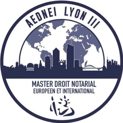 Twitter des étudiants du M2 droit notarial européen et international de Lyon 3 #notariat #droitnotarial RT en #dip #droiteuropeen