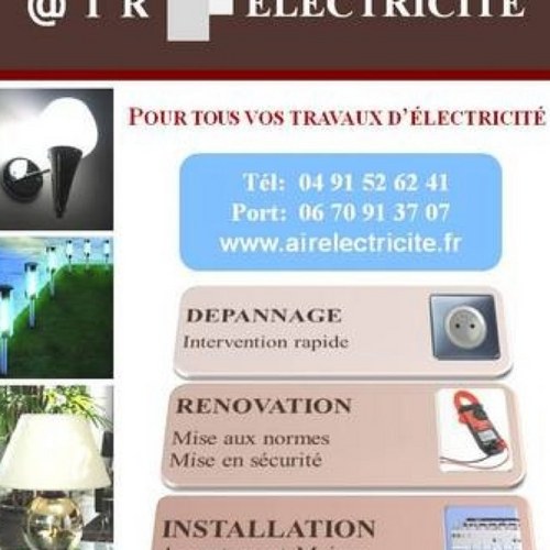AIRELECTRICITE's profile picture. @IR Electricité est votre entreprise d'électricité générale à Marseille à votre service pour tous vos travaux d'électricité et de dépannage électrique.