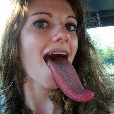 Tongue natural vintage girlfriend