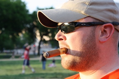 Cigar aficionado, political junkie.....or maybe its the other way around.