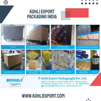 Kohli Export Packaging India Pvt Ltd is the leading manufacturer of total Industrial Packaging Solution, Volatile Corrosion Inhibitor Packaging, corrosion free