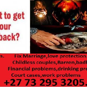 Spiritual healer.
Psychic healing.
Call/whatsapp +27 73 295 3205
Bring Back Lost Lover
Do you want marriage?
Divorce spell
Magic wallet, Money spells