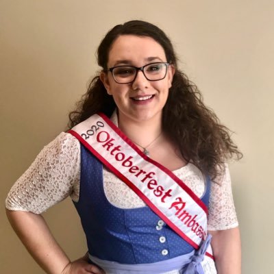 The K-W Oktoberfest Ambassador represents K-W Oktoberfest and promotes our diverse community. The Oktoberfest Ambassador for 2020-2021 is Erin Wetzel!