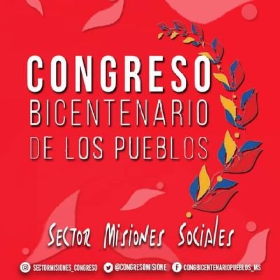 Congreso Bicentenario de los Pueblos Sector Misiones Sociales.