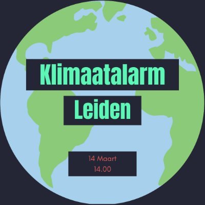 Come to the Climate Alarm Leiden 2021 on 14th of March at 14.00!
Website: https://t.co/vkZTeZwNXg
Facebook: Klimaatalarm Leiden
Instagram: @klimaatalarmleiden