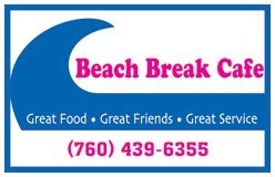 Family owned surf cafe, two blocks from the beach in South Oceanside. Open from 7am-2pm everyday. IG @beachbreakcafe
