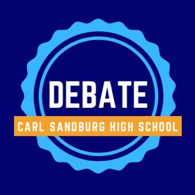SandburgDebate's profile picture. Official Twitter of the Carl Sandburg Debate Team. 8x IHSA State Champions. Join us on Tuesdays and Thursdays!