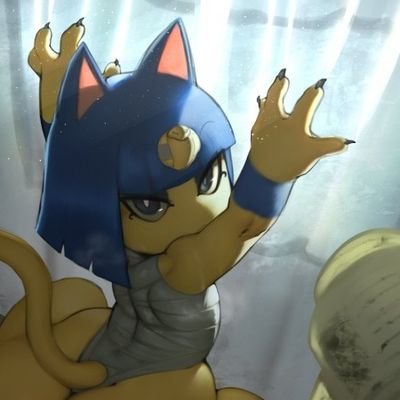 Hai~! I'm @AnkhaPharaoh's personal scratching post and wallet. She deserves everything and is the best. Ankha gets all the bells 🔔🔔🔔🔔🔔