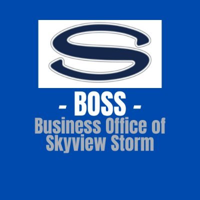 We are BOSS! The business office of Skyview Storm. Our goal is to keep our school community up to date on important info regarding sports and all activities
