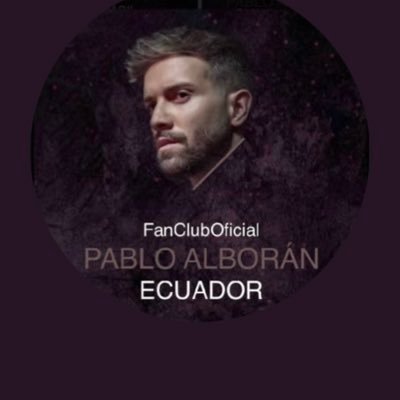 Bienvenid@s a la cuenta del Fans Club Oficial de Pablo Alborán en Ecuador. avalado por Warner Ecuador. Únete a la familia en Ecuador 🇪🇨