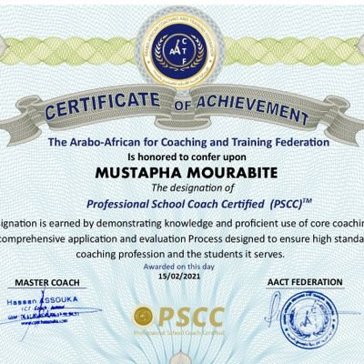 Enseignant à MEN. Licence en psychologie. Diplômé en coaching scolaire - l apprentissage rapide - la PNL .