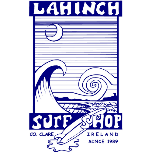 Ireland's oldest surf shop and so close to the sea the building is regularly hit by the waves.